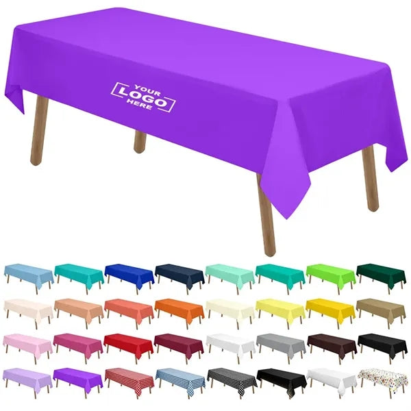 Plastic Tablecloth 54in x 108in Rectangle