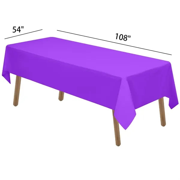 Plastic Tablecloth 54in x 108in Rectangle