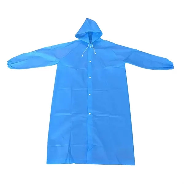Non-disposable EVA transparent thickened adult long raincoat