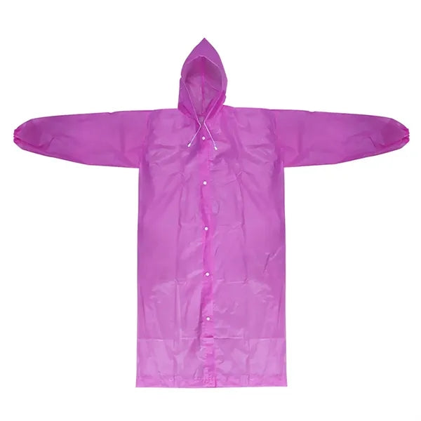 Non-disposable EVA transparent thickened adult long raincoat