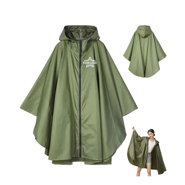 Unisex Rain Poncho Raincoat Hooded for Adults