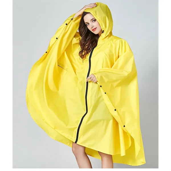 Unisex Rain Poncho Raincoat Hooded for Adults