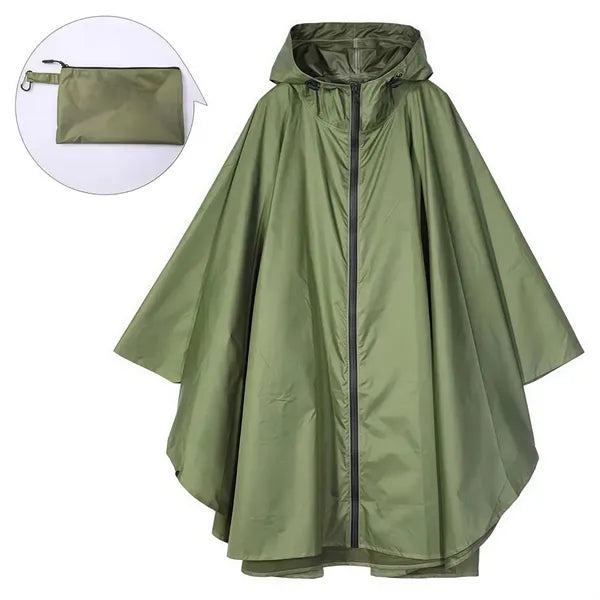 Unisex Rain Poncho Raincoat Hooded for Adults
