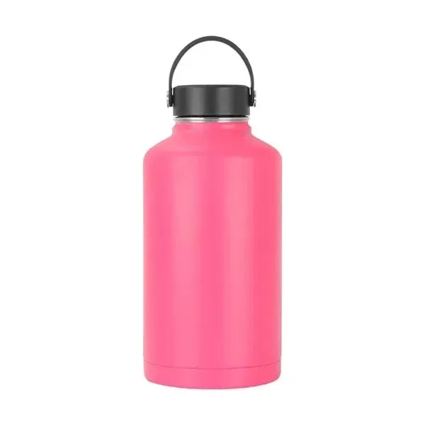 64oz Stainless Steel Sports Water Bottle with Flat Lid