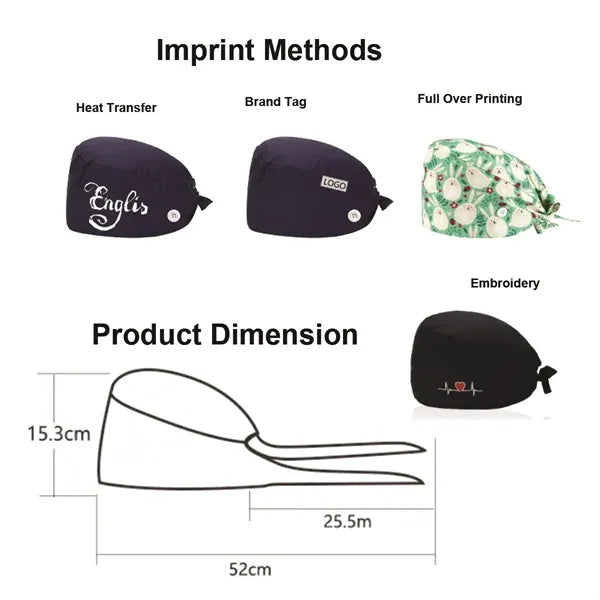 Adjustable Working Cap with Buttons