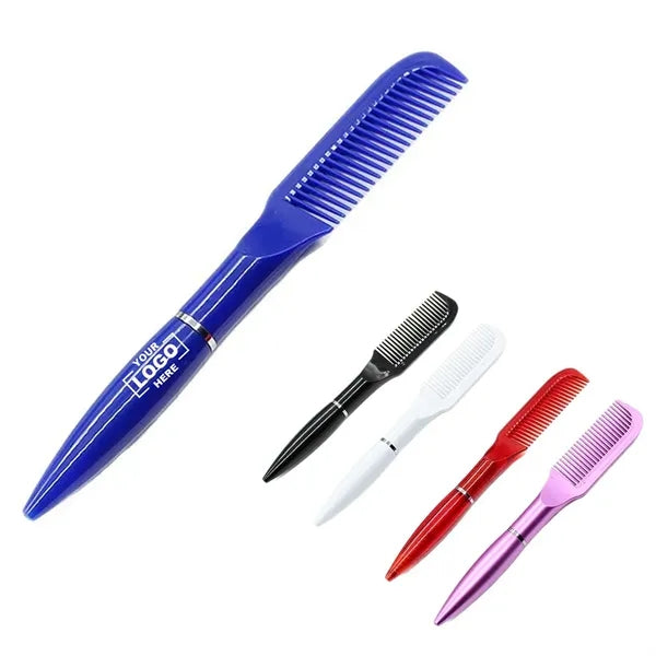 2-in-1 Ballpoint Pen With Built-In Comb