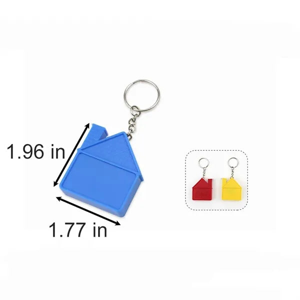 House-Shaped Keychain Tape Measure