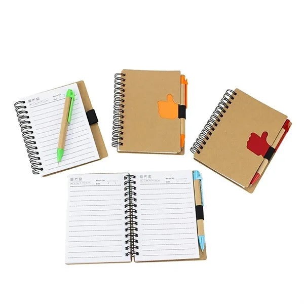 Thumbs-Up Notebook with Pen for Students