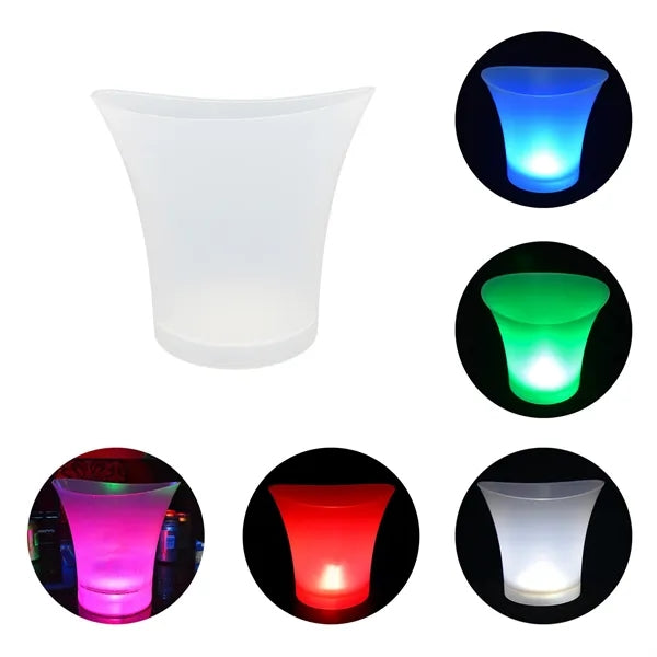 LED Light-Up Ice Bucket for Parties & Bars