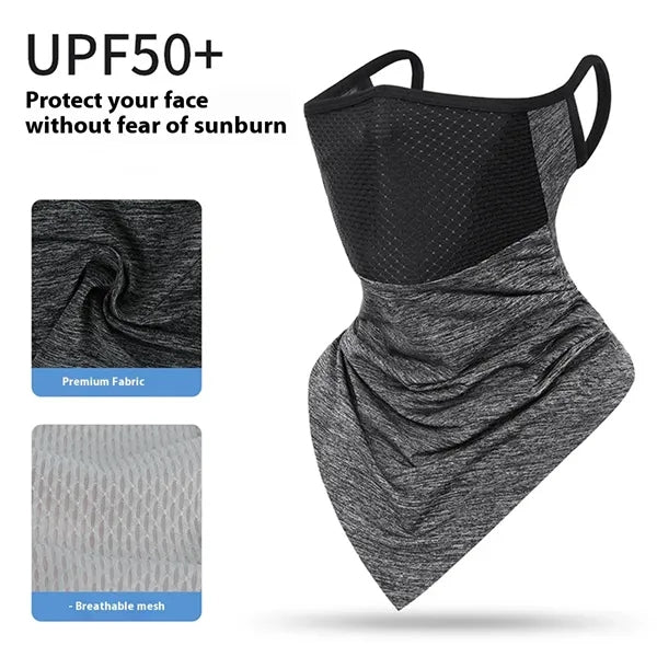 Lightweight UPF50+ Breathable Face Mask For Summer Cycling