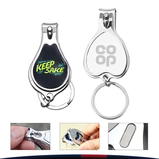 Retae 4in1 Carbon Steel Keychain Nail Clipper
