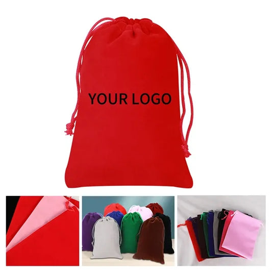 Christmas Drawstring Gift Bags with Tags Tote