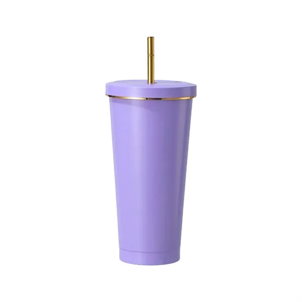 25oz 304 Stainless Steel Large-Capacity Vacuum Straw Cup