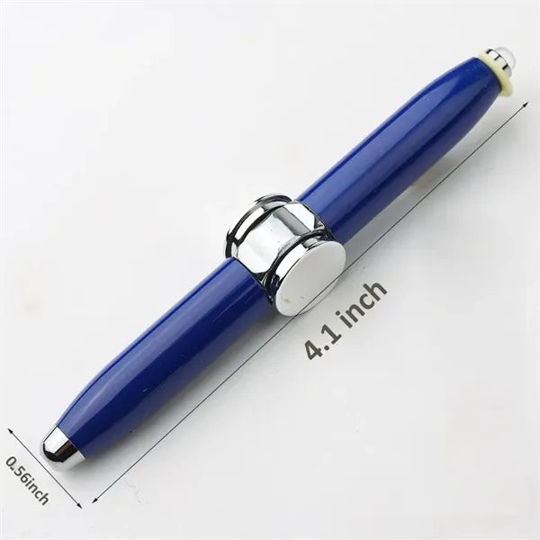 Metal Hand Fidget Spinner Pen with LED Light