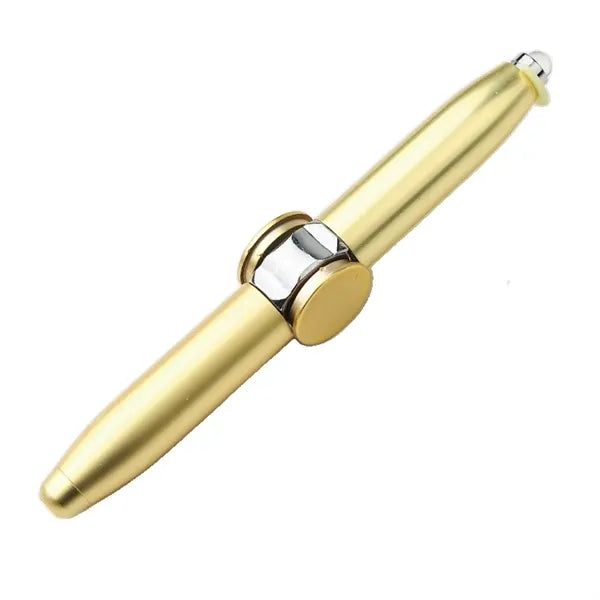 Metal Hand Fidget Spinner Pen with LED Light