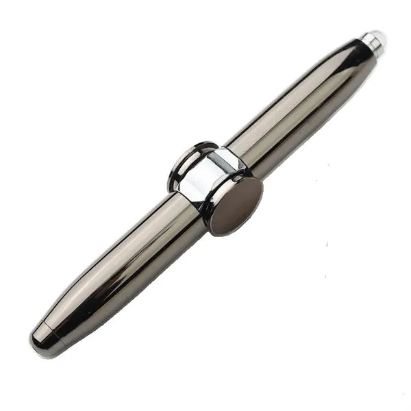 Metal Hand Fidget Spinner Pen with LED Light