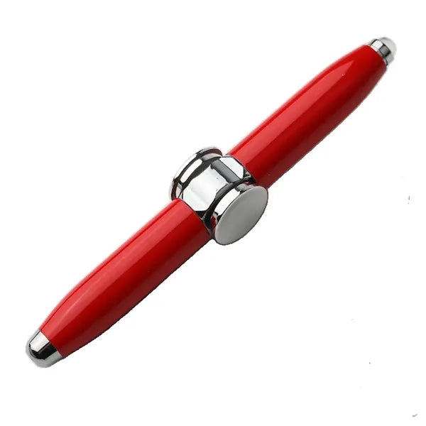 Metal Hand Fidget Spinner Pen with LED Light