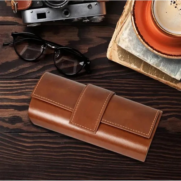 Stylish Glasses Travel Case with Premium Wooden Sunglasses