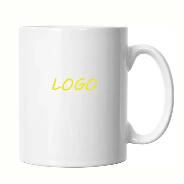 Printed White Mug Elegant Design