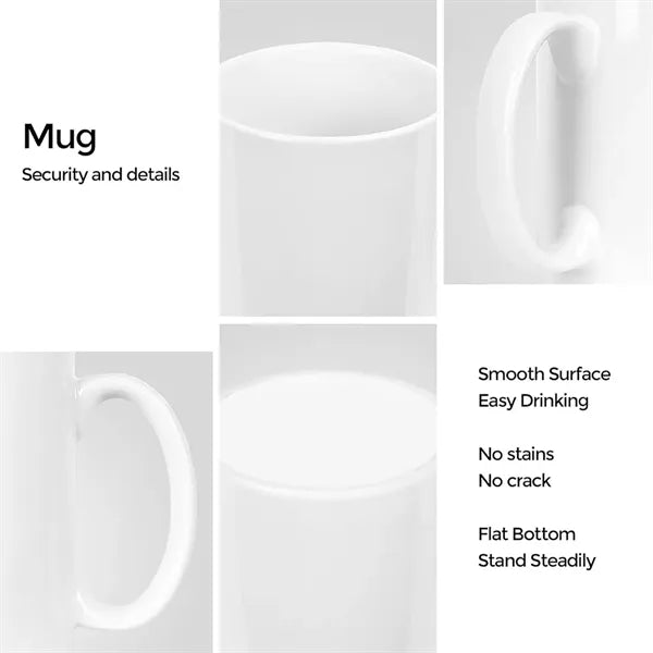 Printed White Mug Elegant Design