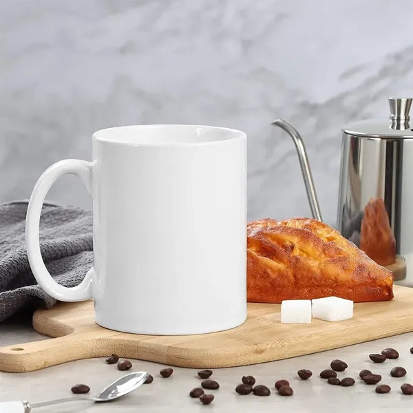 Printed White Mug Elegant Design