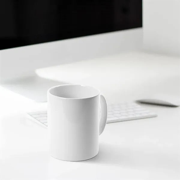 Printed White Mug Elegant Design