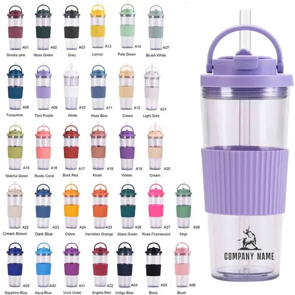 24oz Double Wall Plastic Tumbler Cup