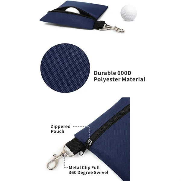 600D Oxford Cloth Golf Accessory Storage Small Waist Bag