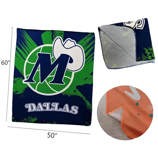 50" X 60" Fleece Lightweight Blanket for Home Office Travel