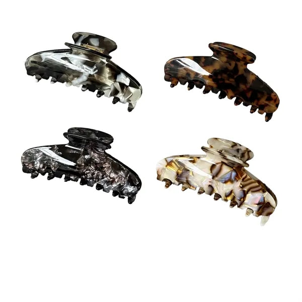 Retro New Women 4.33Inch Large Acetate Hair Clip