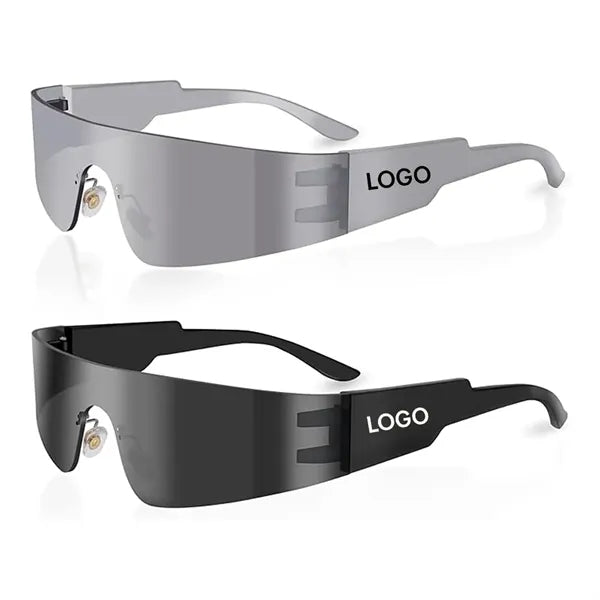Y2K Cyberpunk Rimless Rave Party Glasses