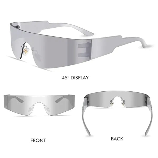 Y2K Cyberpunk Rimless Rave Party Glasses