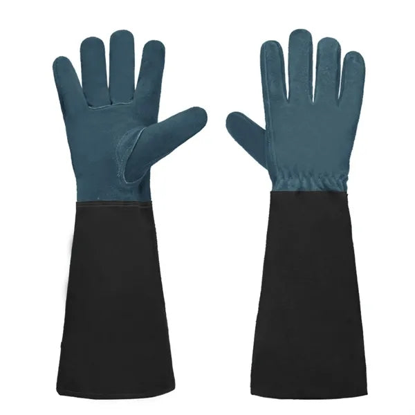 Long-Cuff Cowhide Protective Gloves