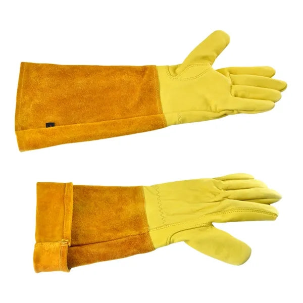 Long-Cuff Cowhide Protective Gloves