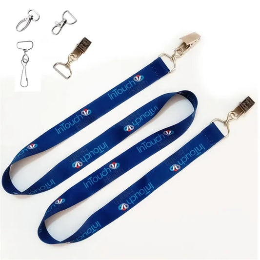 Dye Sublimation Lanyard with Two Clips
