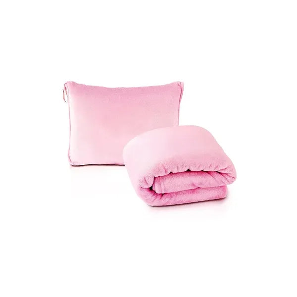 Ultra-Soft Travel Blanket Carry Case Attaches to Luggage