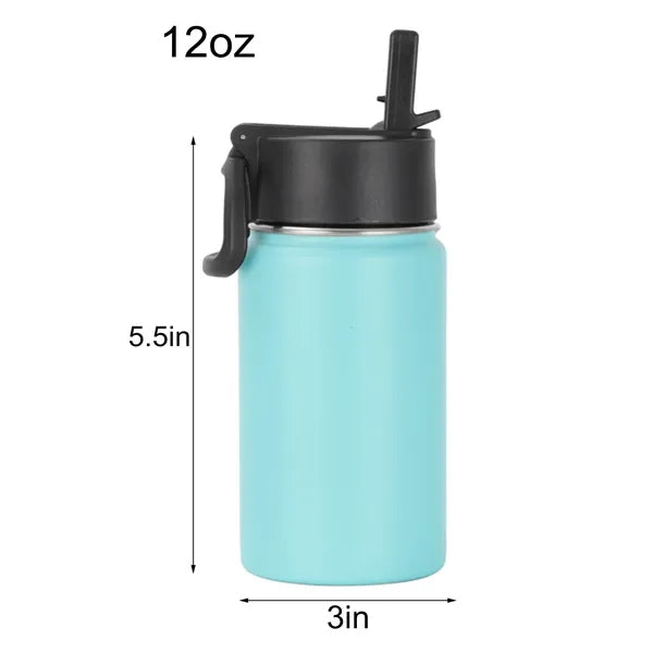 12oz 304 Stainless Steel Sports Water Bottle