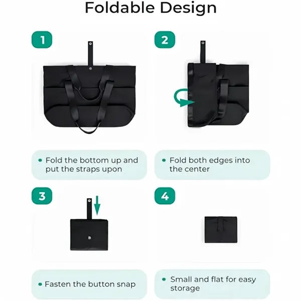 Foldable Nylon Canvas Tote Bag