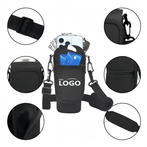 Insulated Bottle Sling With Adjustable Strap Free Shipping