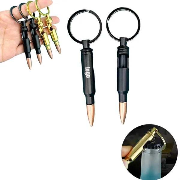 Bullet Shaped Keychain Bottle Opener