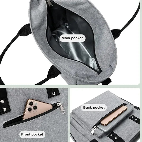Oxford Waterproof Crossbody Insulated Lunch Cooler Bag