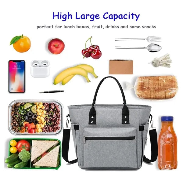 Oxford Waterproof Crossbody Insulated Lunch Cooler Bag
