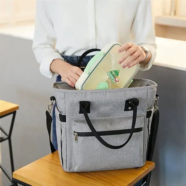 Oxford Waterproof Crossbody Insulated Lunch Cooler Bag
