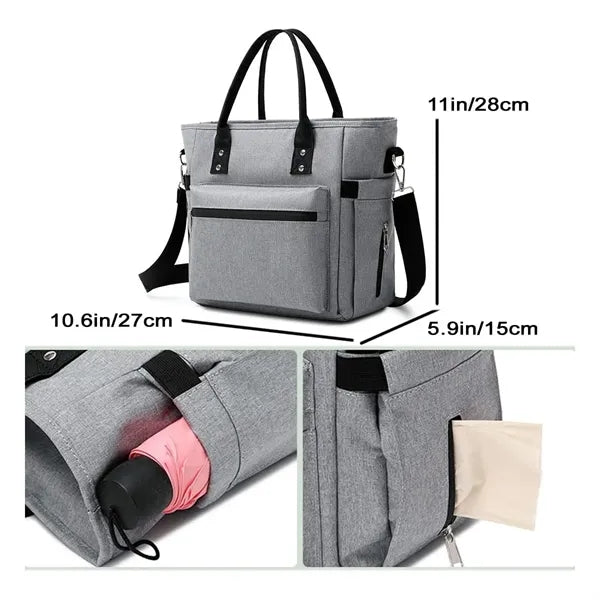 Oxford Waterproof Crossbody Insulated Lunch Cooler Bag