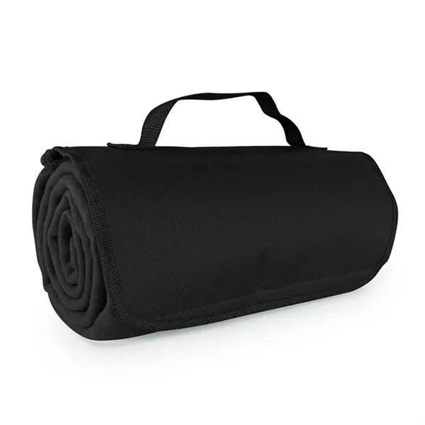 Fleece Roll-Up Blanket With Pocket Flap