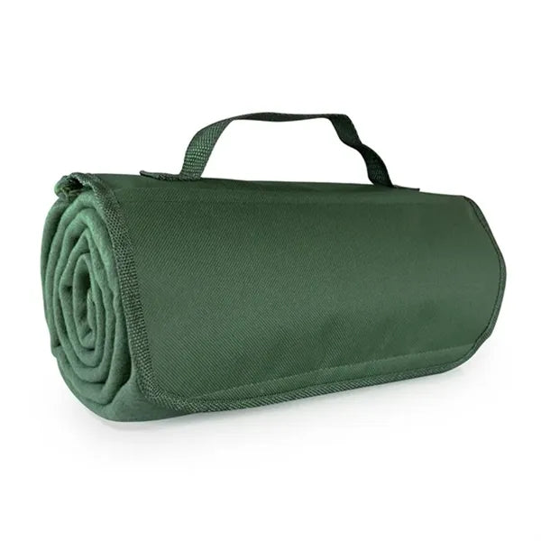 Fleece Roll-Up Blanket With Pocket Flap