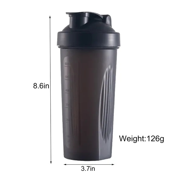 Gym 600ml Protein Powder Shaker Cup
