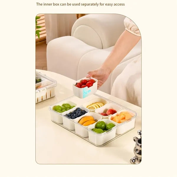 Picnic Beach Divided Serving Tray Snackle Box Container