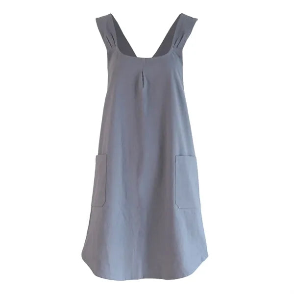 Eco Linen Apron with Pockets - Great for Chefs & Crafters