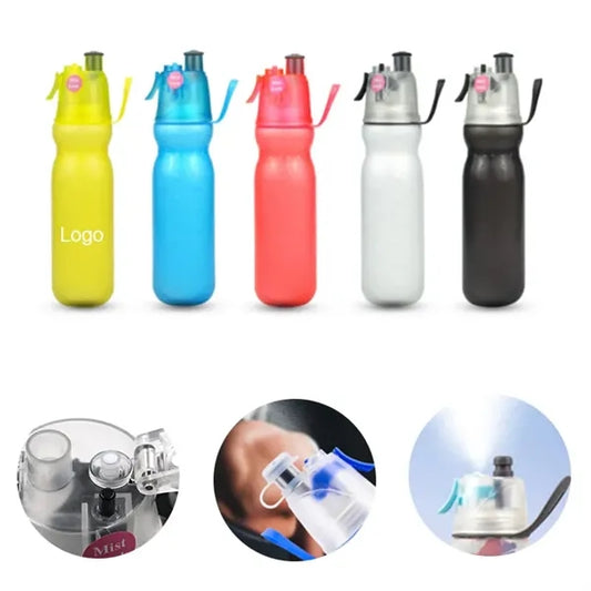 Double Layer Cold Keeping Sports Spray Water Cup